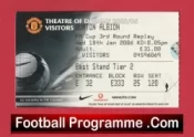 Manchester United v Burton Albion 2006 – Football Ticket Replay