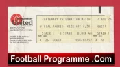 Manchester United v Real Madrid 1978 – Centenary Match Ticket