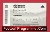 Bournemouth v Manchester United 2016 – Football Ticket