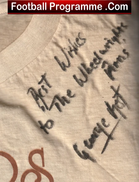 George Best Signed Linekers Bar T Shirt 1993 - Gran Canaria - Image 4