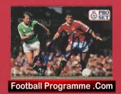 Manchester United Mark Hughes Autograph Signed Football Card Man Utd
