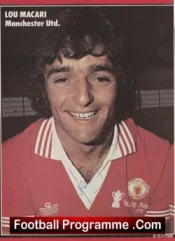 Manchester United Lou Macari Signed Autographed Picture Man Utd