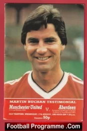 Martin Buchan Testimonial Benefit Match Manchester United Alex Ferguson