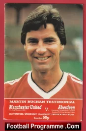 Martin Buchan Testimonial Benefit Match Manchester United Alex Ferguson