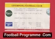 Liverpool v Manchester United 1999 – Treble Season Ticket