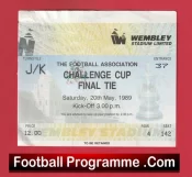 Liverpool v Everton 1989 – FA Cup Final Ticket