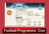 Manchester United v Copenhagen 2006 – Match Ticket