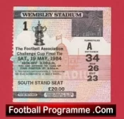 Watford v Everton 1984 – FA Cup Final Ticket