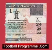 Watford v Everton 1984 – FA Cup Final Ticket