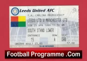 Leeds United v Manchester United 1999 – Treble Season Match Ticket