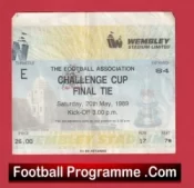 Everton v Liverpool 1989 – FA Cup Final Ticket