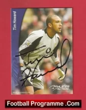 Manchester United Tim Howard Autographed Signed Football Card Man Utd