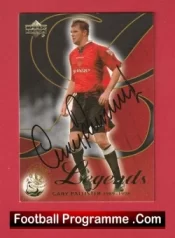 Manchester United Gary Pallister Man Utd Signed Football Card Autograph