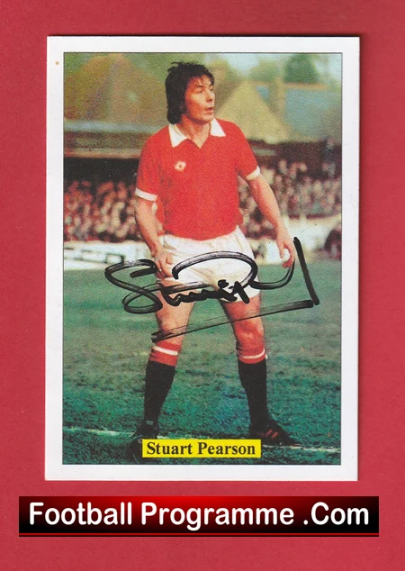 Manchester United Stewart Pearson Autographed Signed Football Card - Image 2