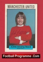 Manchester United John Fitzpatrick Autograph Signed Football Card Man Utd