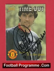 Manchester United Tim Howard Autograph Signed Football Card Man Utd