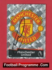 Manchester United Matheus Cunha Autograph Signed Football Card Man Utd