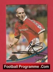 Manchester United Jaap Stam Autographed Signed Football Card Man Utd