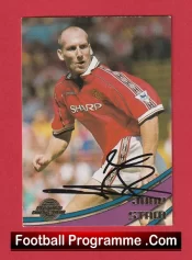 Manchester United Jaap Stam Autographed Signed Football Card Man Utd