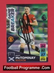 Manchester United Scott McTominay Autograph Signed Football Card Man Utd