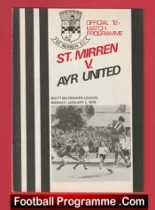 St Mirren v Ayr United 1978 – Alex Ferguson Manager