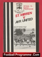 St Mirren v Ayr United 1978 – Alex Ferguson Manager