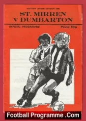 St Mirren v Dumbarton 1976 – Alex Ferguson Manager