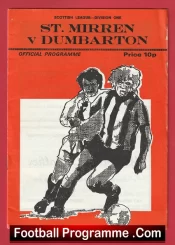 St Mirren v Dumbarton 1976 – Alex Ferguson Manager