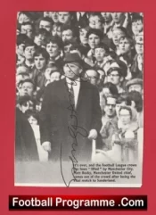 Manchester United Matt Busby Autograph Signed Picture Man Utd