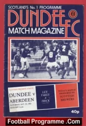 Dundee v Aberdeen 1983 – Alex Ferguson Manager