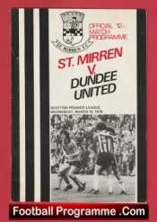 St Mirren v Dundee United 1978 – Alex Ferguson Manager