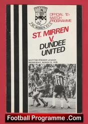 St Mirren v Dundee United 1978 – Alex Ferguson Manager