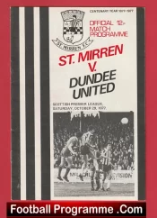 St Mirren v Dundee United 1977 – Alex Ferguson Manager