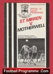 St Mirren v Motherwell 1977 – Alex Ferguson Manager