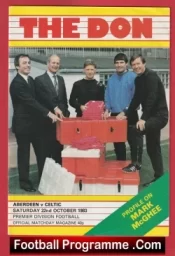 Aberdeen v Glasgow Celtic 1983 – Alex Ferguson Manager