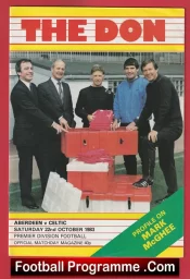 Aberdeen v Glasgow Celtic 1983 – Alex Ferguson Manager