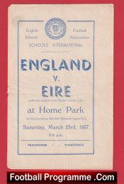 England v Ireland 1957 – Schoolboys International Plymouth Nobby Stiles