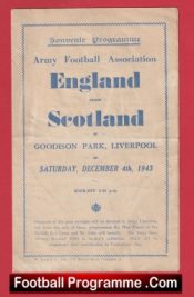 England v Scotland 1943 – Goodison Everton Old Football Programme 1940s