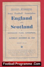 England v Scotland 1943 – Goodison Everton Old Football Programme 1940s