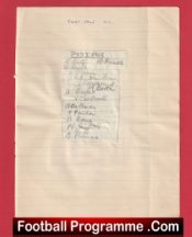 Port Vale Football Club Multi Autographed Signed Sheet 1946 1947
