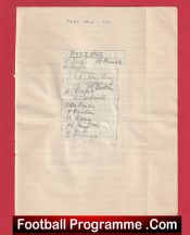 Port Vale Football Club Multi Autographed Signed Sheet 1946 1947