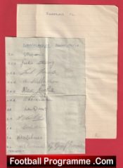 Sunderland Football Club Multi Autographed Signed Sheet 1946 1947