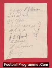 Coventry City Football Club Multi Autographed Signed Sheet 1946 1947