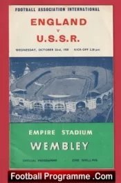 England v Russia 1958 – Tom Finney + Bobby Charlton