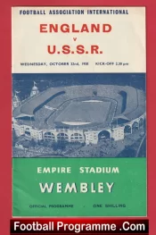 England v Russia 1958 – Tom Finney + Bobby Charlton