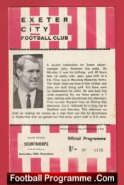 Exeter City v Scunthorpe United 1969