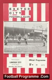Exeter City v Lincoln City 1970