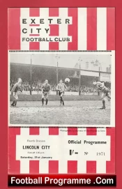 Exeter City v Lincoln City 1970