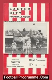 Exeter City v Chester 1970