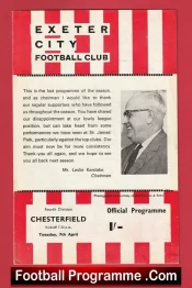 Exeter City v Chesterfield 1970